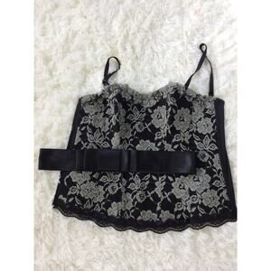 De Chelles Black lace Vintage corset made made in Brazil